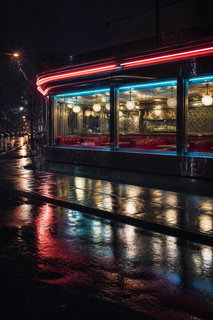 Source for A street at night