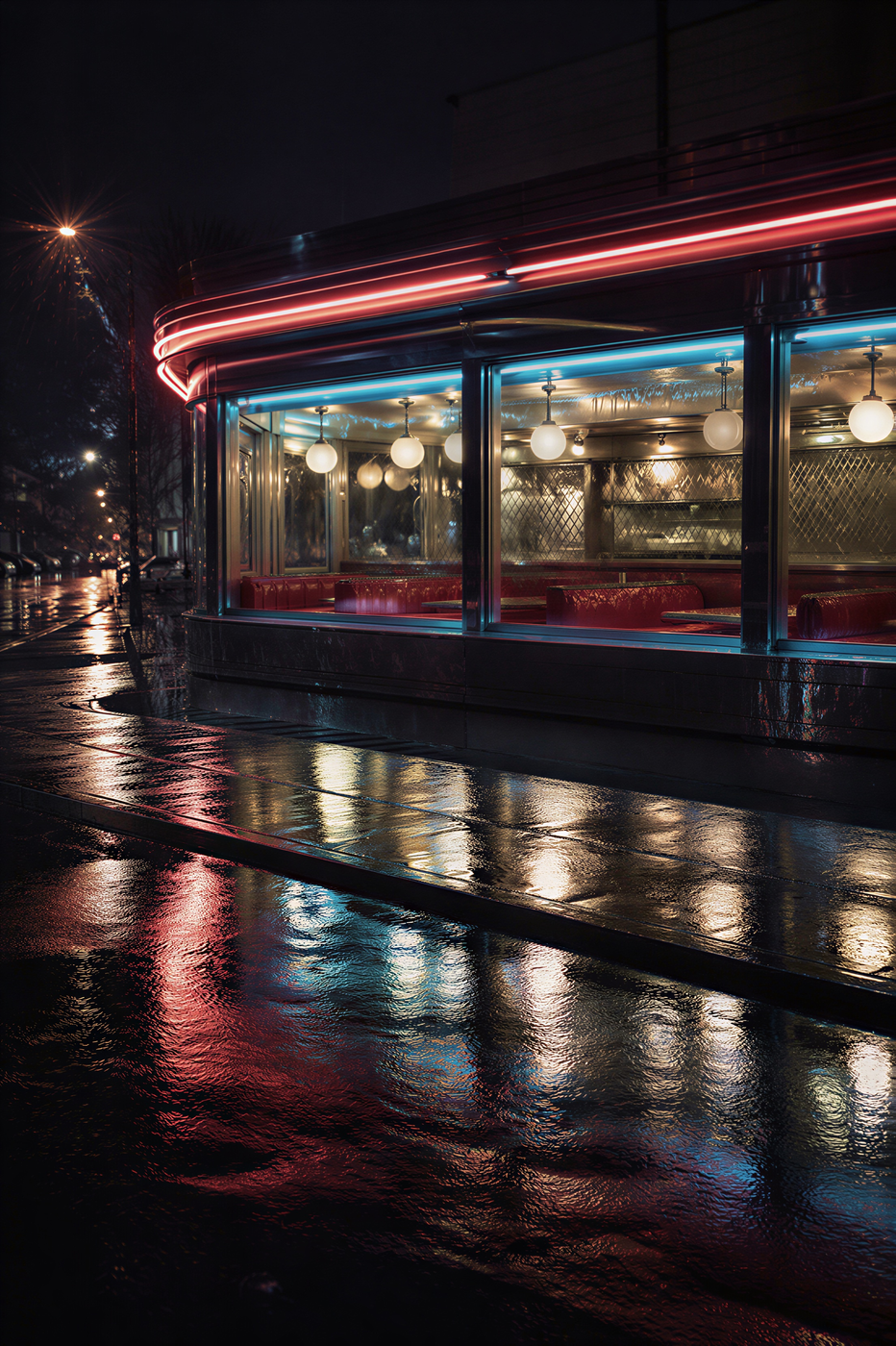 A street at night