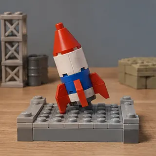 Toy brick rocket, frame 10