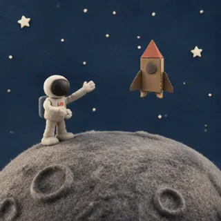 Clay astronaut, frame 4