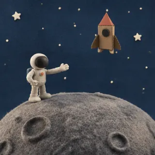 Clay astronaut, frame 5