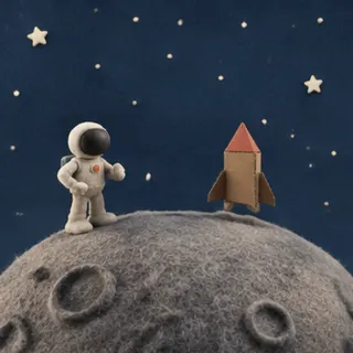Clay astronaut, frame 9